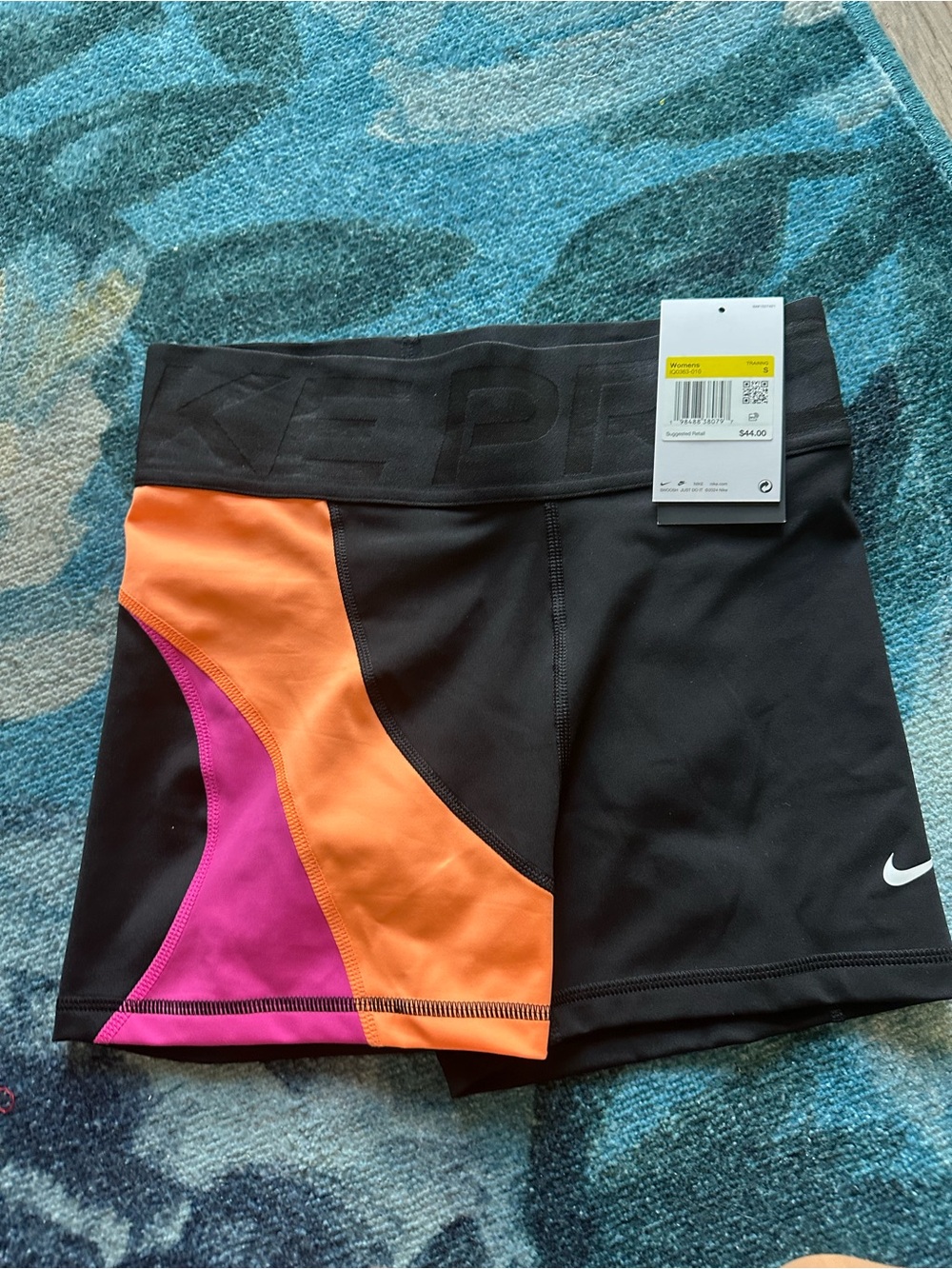 Nike Women’s Shorts with Orange & Pink Colorblock
